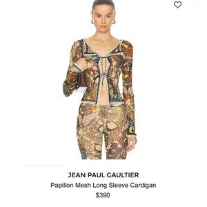 JEAN PAUL GAULTIER
Papillon Mesh Long Sleeve Cardigan And Pants